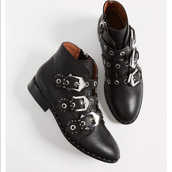 Sol Sana Shoes - NWT SOL SANA Maxwell Leather Black Buckle Booties